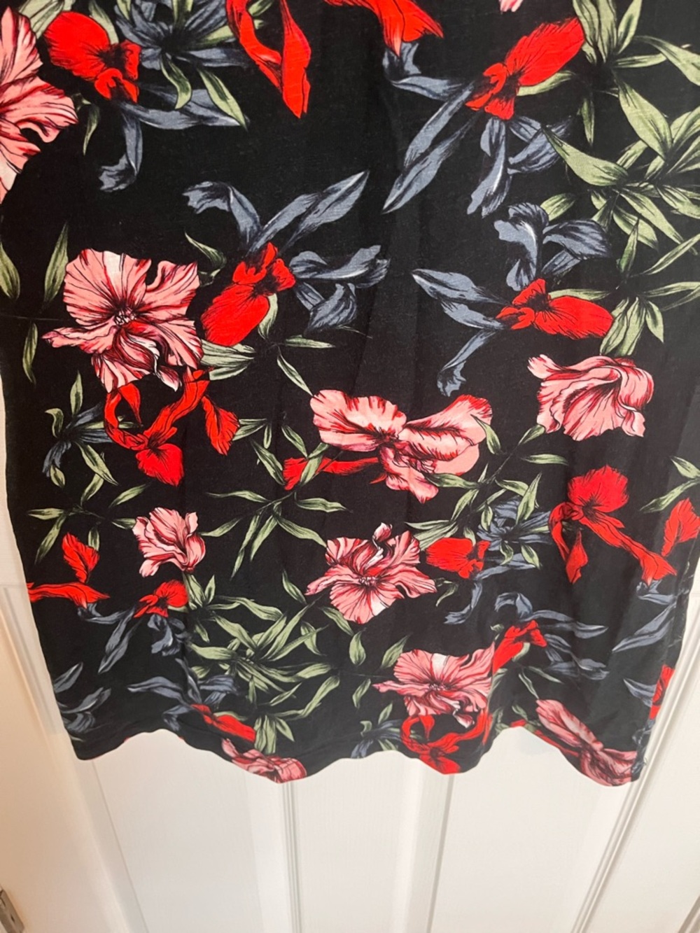Pam & Gela 100% Cottom Bali Hai Puff Short Sleeve Floral Mini Dress Size M - Picture 3 of 11